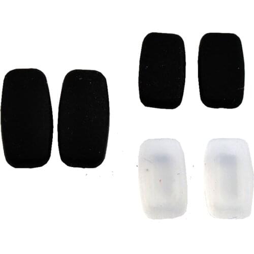 10Pairs(20pcs) 11mm 13mm black Clear Silicone Push On Nose Pads Repair Tool For Eyeglass