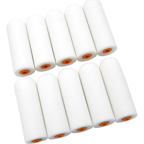 10Pieces Professional Paint Foam Paint Roller Sleeves Wall Painting Decorating 10cm Sponge Rollers