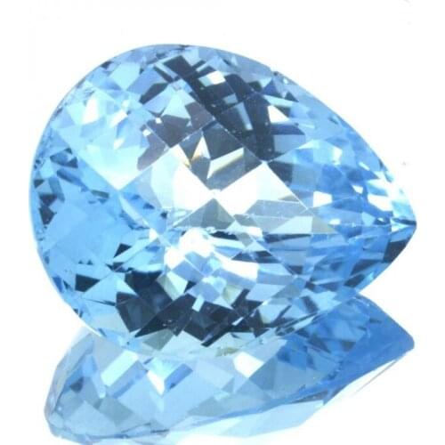 22,38ct Swiss BlueTopaz Pear Cut