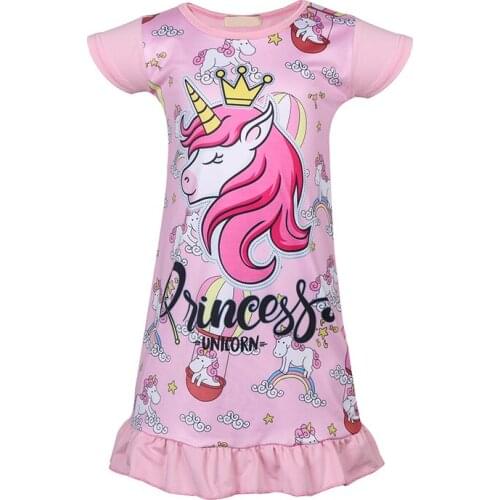 2019 Kids Dresses For Girls Unicorn Cosplay Party Dress Baby Halloween Christmas Costume Birthday Vestidos Childrens Home Wear