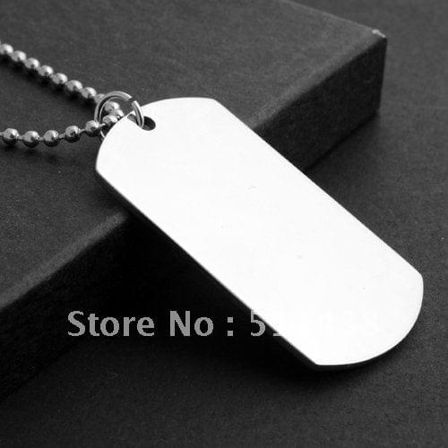 30pcs lot fashion style mens High polished Stainless Steel 45*27mm Dog tag pendant, Thanksgiving ,Christmas gifts