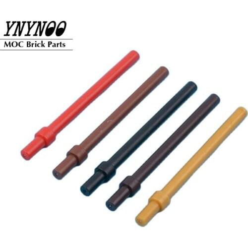 40Pcs/lot Bars 63965 Bar 6L with Thick Stop 18274 MOC Building Blocks Bricks DIY Toys Parts fit 4094 Bottom Flaps of Umbrella