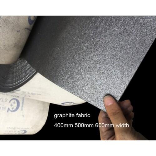 400mm 500mm 600 graphite fabric Carbon-graphite cloth Sander lubrication tape diamond abrasive belt heat resistant graphite pad