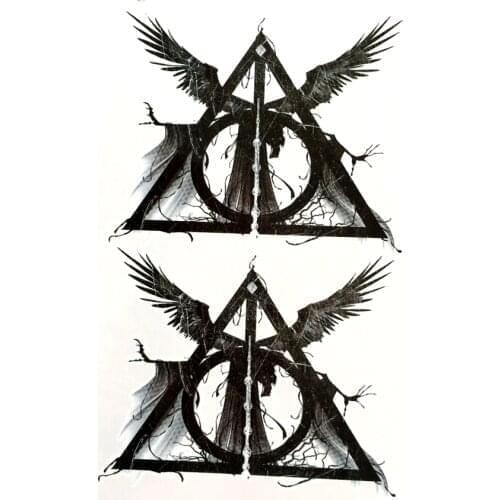 5pcs Devil Lucifer Comes large Temporary Tattoos devil seal Waterproof Fake Tattoo body art tatoo sleeve men tattoos designs