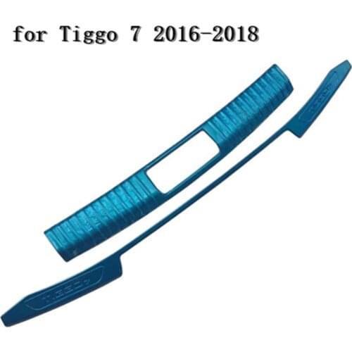 Car accessories for Chery Tiggo 7 Tiggo 8 2016-2018 car Rear Bumper Protector Sill Trunk Tread Plate Trim Car styling
