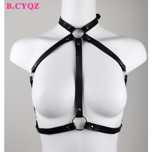 B.CYQZ Belt Sexy Women Body Harness Bra Chest Lingerie Cage Club Rave Adult Fashion Garter Seks Goth Clothes Chain Suspenders