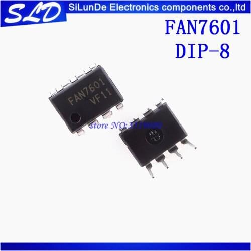 Free Shipping 20pcs/lot FAN7601 DIP8 7601 DIP new and original in stock