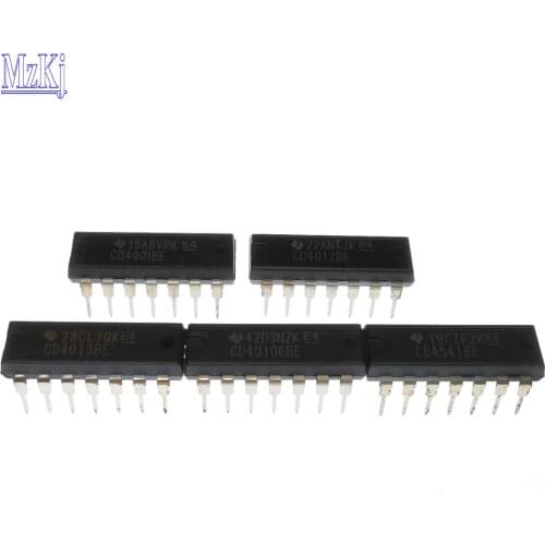 10PCS Hot New CD4001BE CD4012BE CD4013BE CD40106BE CD4541BE DIP14
