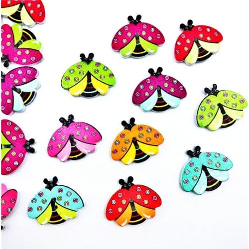 Buttons for Crafts Flat Back Embellishments Wood Anchor Wood Wooden Button Up Decorative Cute Sewing Notions Flatback