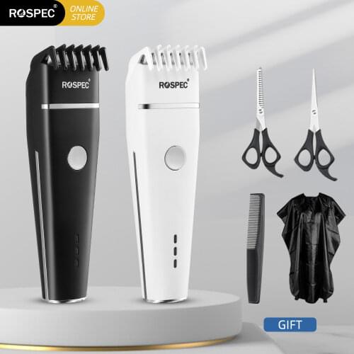 Rospec Electric Hair Clipper Trimmer Ceramic Blade Boost USB Hair Cutter Cordless Shaver Trimmer Low Noise Machine Professional