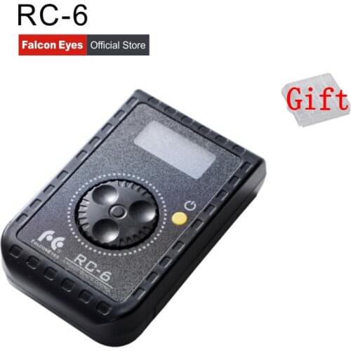 Falcon Eyes Remote Control RC-6 Rotary Control For Led Photo Camera Video RX-12TD RX-18TD & SO-28TD/48TD/68TD Soft Light