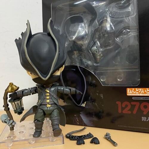 Bloodborne Hunter Figure The Old Hunter Sickle Q version 1279# Hunter Action Figure 10cm