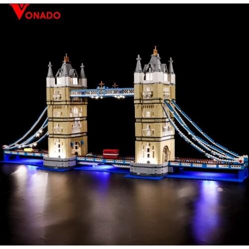 The LED Light Kit for 10214 nCreator Expert London bridge Building Blocks Bricks (only light with Battery box)