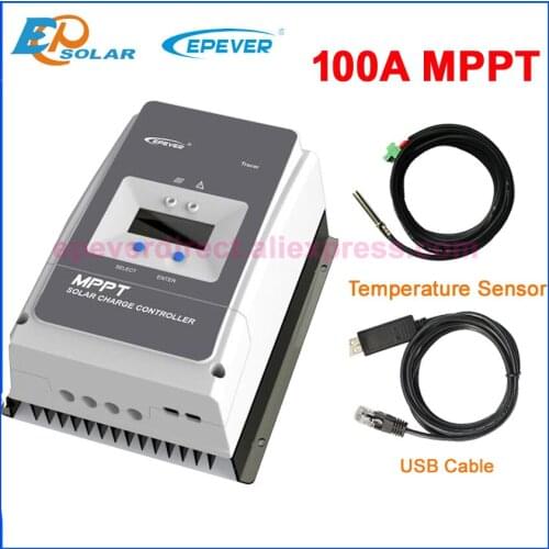 EPsolar 100A Tracer mppt solar charge controller 12v 24v 36v 48v auto with MT50 ebox wifi BLE Tracer10415AN Tracer10420AN EPEVER