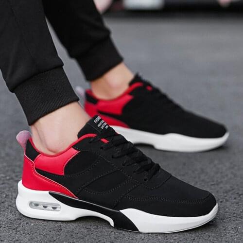 2019 New Arrival Trend Sport Running Shoes For Men Breathable Non-slip Lace-up Outdoor Sneakers Lightweight Comfortable Flats