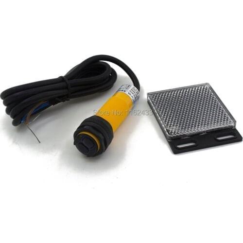 M18 2m sensing AC two wires NO E3F-R2Y1 retroreflective cylinder amplifier photoelectric sensor switch