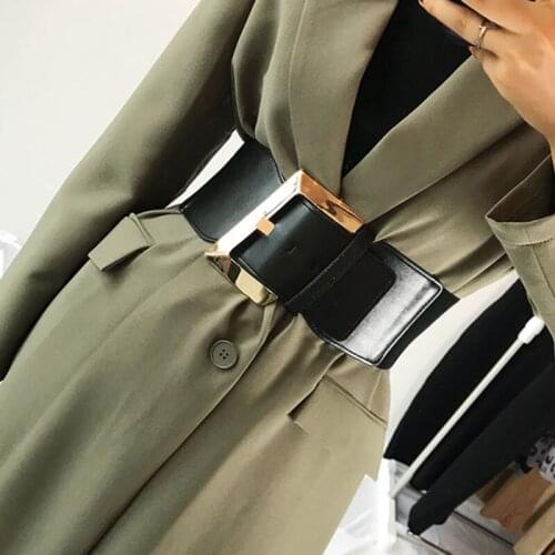Fashion Corset Belt Plus Size Belts For Women Waist Elastic Cummerbund Wide Stretch Big Dress Belts Clothing Accessories