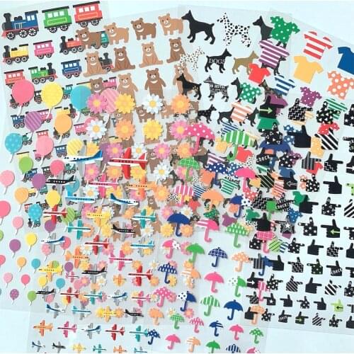 Bulk Cute Kawaii Creative Umbrella Balloon Plane Scrapbooking Diary Bottle Laptop Skateboard Waterproof Decorative Sticker Sheet