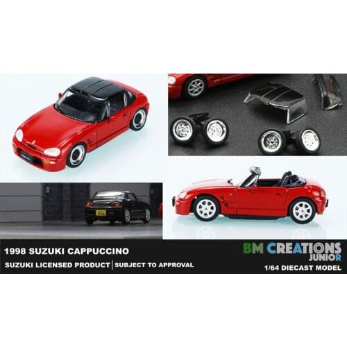 New 1/64 Sclae SuzukiKI 1998 Cappuccino by BM Creations JUNIOR Diecast toys For Collection Gift