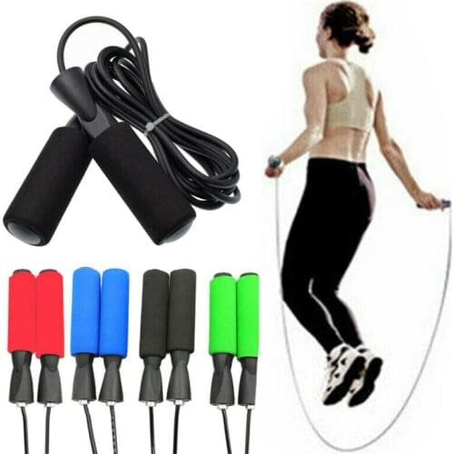 New Jump Ropes Aerobic Exercise Boxing Skipping Jump Rope Adjustable Bearing Speed Fitness Solid Home Fitness Sports 2020