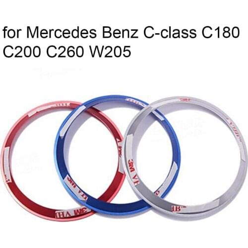 New arrival Car Styling Steering Wheel Trim Decorative Circle Cover Accessories for Me-rcedes-B-enz C-class C180 C200 C260 W205