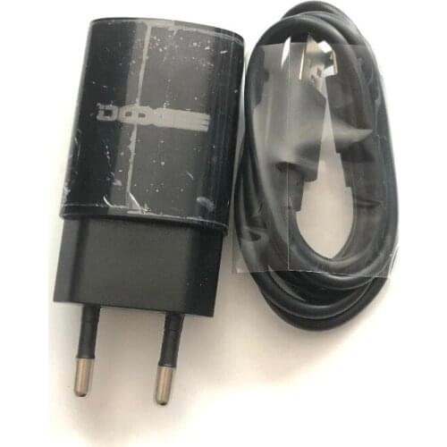 New Travel Charger + USB Cable USB Line For Doogee T5 MTK6753 Octa Core IP67 5.0 Inch 1280x720 + Tracking Number