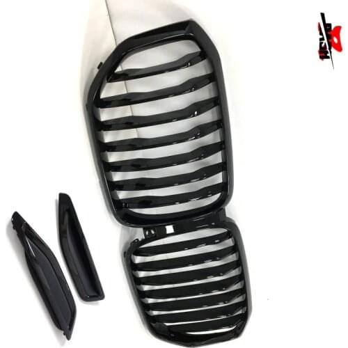 DASH Performance Aftermarket Front Grille G05 X5 2019 Glossy piano black painted Perfect fitment FREE GIFT side vent