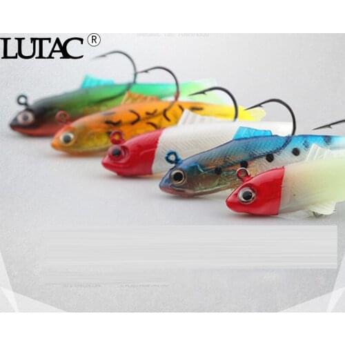 LUTAC soft bait swimbait 70mm 14g soft plastic fish bait soft fishing lures from China