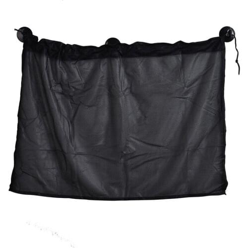 1 Pair Home Car Sun Shade Side Window Curtain Sunshade UV Protection Mesh Fabric With Suction Cup 95*52CM