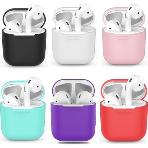 TPU Silicone Bluetooth Wireless Earphone Case For AirPods Protective Cover Skin Accessories for Apple Airpods Charging Box