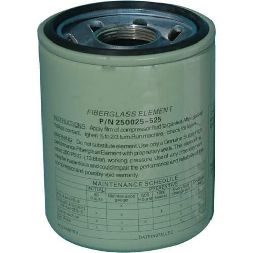 250025-525 Replacement Oil Coolant Filter for Sullair Air Compressor Parts 3003201468 02250054-605 P176325
