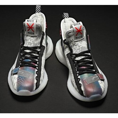 Reflective Running Shoes for Men Sport Breathable Mens Sneakers Outdoor High Quality Jogging Athletic Sport Shoes Zapatillas