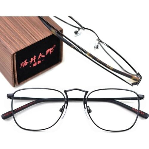Products Retro Alloy Oval Women men Eyeglasses Frame Vintage Metal Round Myopia handmade Optical Glasses Gold Silver Eyewear