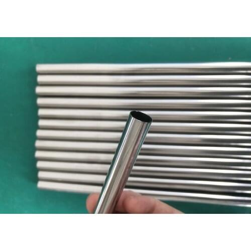 WOWSHINE New 12MM Diameter Stainless Steel 304 50PCS Drinking Straw Food Grade Smooth Ends lenth 242mm Milk Tea Bubble tea straw