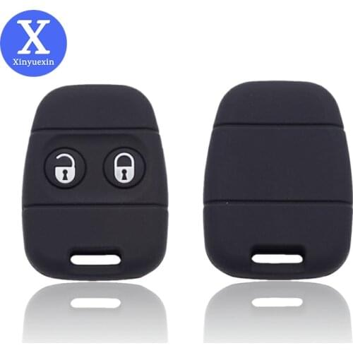 Xinyuexin 2 Buttons Remote Key Case cover For Land Rover Defender Freelander Rover 25 45 100 200 400 MG ZS ZR Silicone key Cover