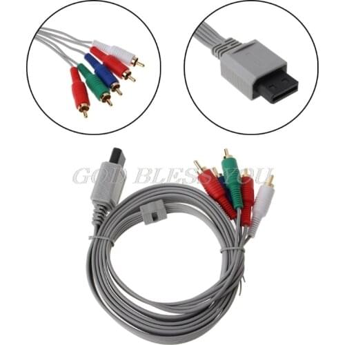 1.8m Component 1080P HDTV AV Audio 5RCA Adapter Cable gamecube For Nintendo Wii Console Drop Shipping