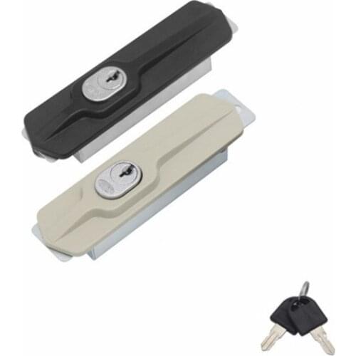1PCS Invisible Sliding Door Lock With Key Zinc alloy Antitheft Lock For Filing Cabinet Showcase Drawer Locker Furniture Hardware