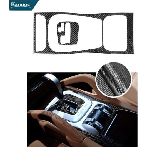Car Accessories Car Stickers Carbon Fiber Cover Trim Gear Panel 1PCS For Porsche Cayenne 2003-2010