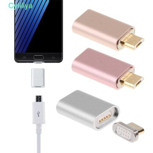 30pcs/lot Metal Aluminium Micro USB Magnetic Cable Adapter Android Charger Converter for Samsung Huawei LG HTC Xiaomi