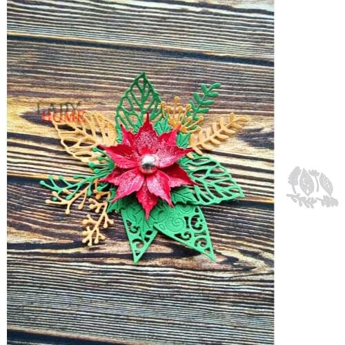 6Pcs Leaf Set Craft Metal Cutting Dies Mold Punch Stencil for DIY Scrapbooking Paper Album Photo Card Making New Dies Cut