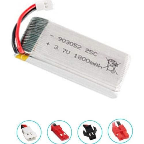 3.7v 1800mAh lipo Battery for SYMA X5SW X5 M18 H5P KY601S 903052 3.7v rechargeable battery XH2.54 Plug 1pcs-10pcs