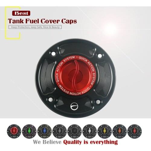 CNC Racing Aluminum Motorcycle Fuel Tank Cap Gas Cap Cover Quickly Release Keyless for SUZUKI BANDIT 96-05 GSX1250S 2001-2004