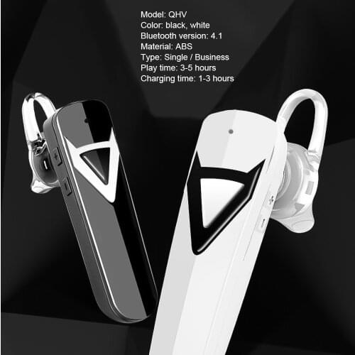 Kebidu Bluetooth Earphone Wireless Ear Hook Headphone Handsfree V4.1 Bluetooth Headset With Microphone For iPhone Xiaomi