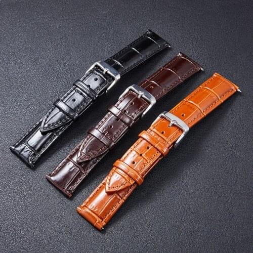 Quick Release Genuine Leather Watchband for Garmin Vivoactive3 for Samsung Gear S3 Classic Frontier Gear Wrist Strap Band