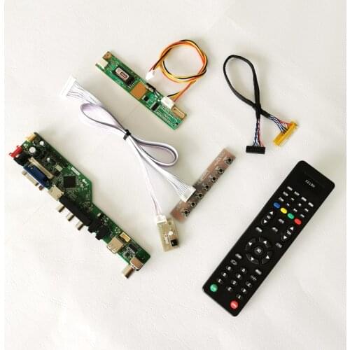 For QD15TL01/QD15TL02/QD15TL03 VGA+Audio+USB 1280*800 15.4" notebook PC 1-CCFL LVDS 30-Pin LCD screen controller board kit