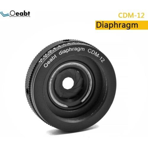CDM-12 ring-driven variable diaphragm, threaded diaphragm cage 30mm cage plate diaphragm, suitable for optical experiments