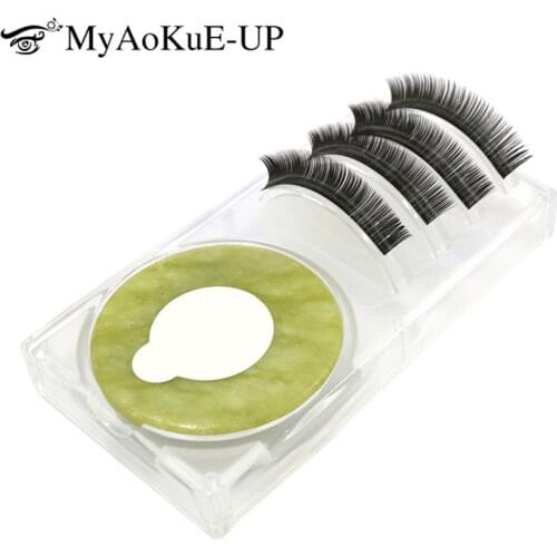 1set Eyelashes Extension Tools Individual Glue Pallet can put lash and jade pad Eyelash Measure Pads Adhesive glue Stand Holder