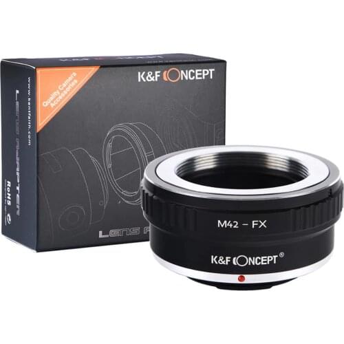 K&F Concept Adapter for M42 Screw to Fujifilm FX XPro2 X-T2 X-M2 camera X-T20 X-T3 X-T30