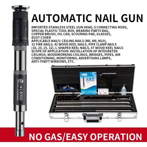 L8000 integrated nail gun Full automatic nail gun nail gun Silencing design No electricity and no gas