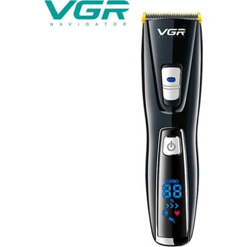 VGR 027 hair trimmer rechargeable hair clipper haircut machine powerful clipper 10W LED display